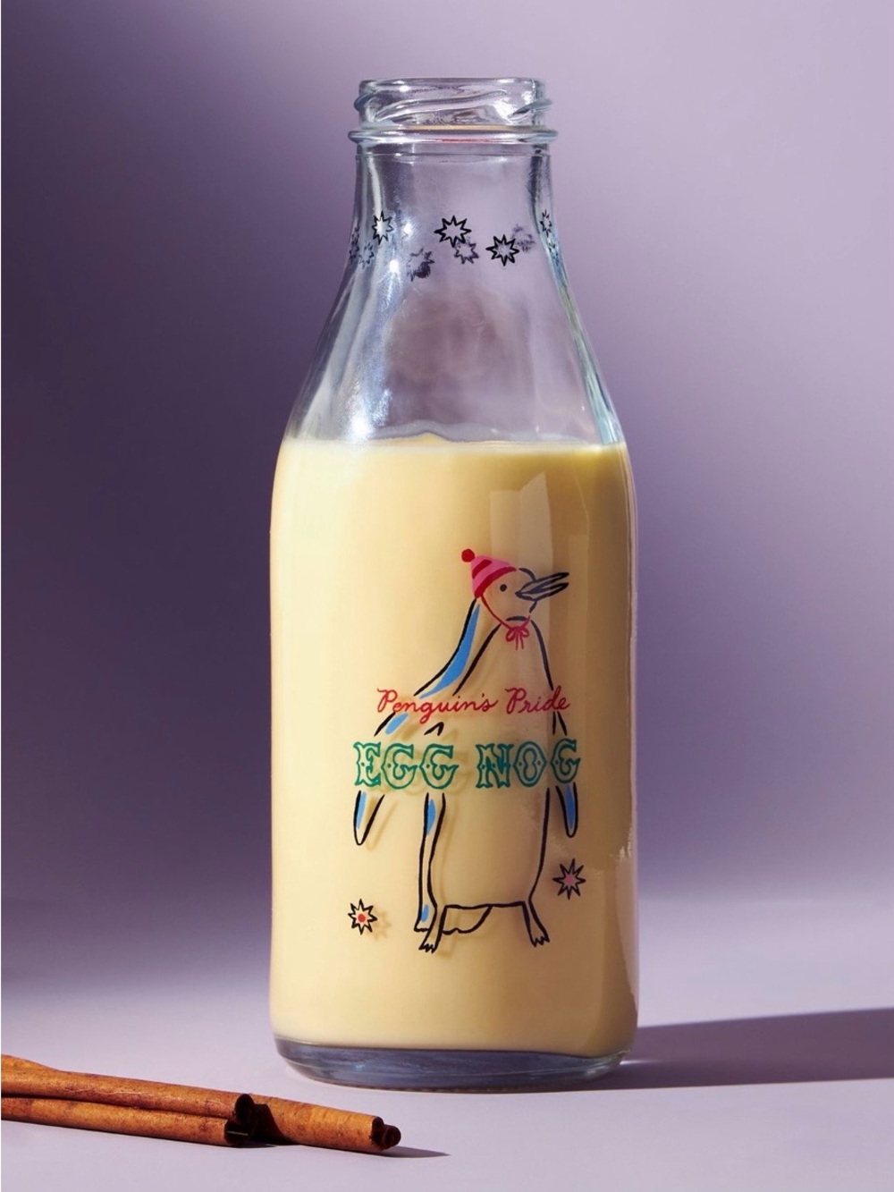 Anthropologie set of 4 vintage inspired milk (egg nog) bottles